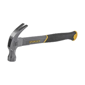 Stanley Fibreglass Claw Hammer 20oz (0.57kg) 2 Stanley Fibreglass Claw Hammer 20oz (0.57kg) - Image 2