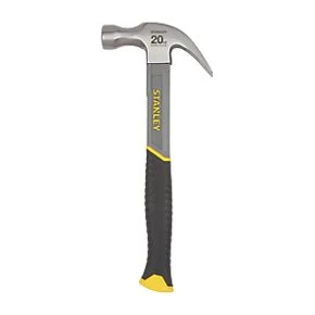 Stanley Fibreglass Claw Hammer 20oz (0.57kg) 1 Stanley Fibreglass Claw Hammer 20oz (0.57kg)