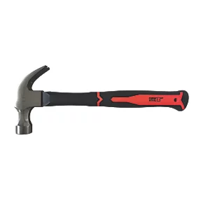 Forge Steel Fibreglass Shaft Claw Hammer 16oz (0.45kg) 1 Forge Steel Fibreglass Shaft Claw Hammer 16oz (0.45kg)